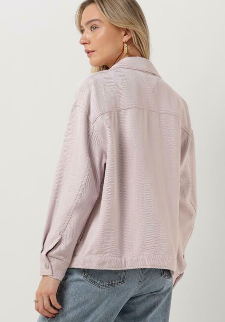 Beige TOMMY JEANS Blusen TJW HERRINGBONE OVERSHIRT - large