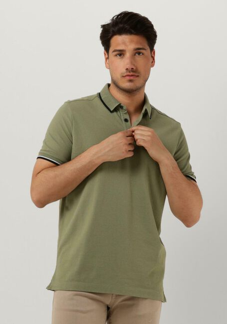 Olive VANGUARD Polo-Shirt SHORT SLEEVE POLO COTTON POLY WAFFLE STRUCTURE - large