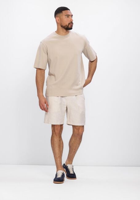 Beige PROFUOMO T-shirt T-SHIRT CREW NECK HEAVY COTTON - large