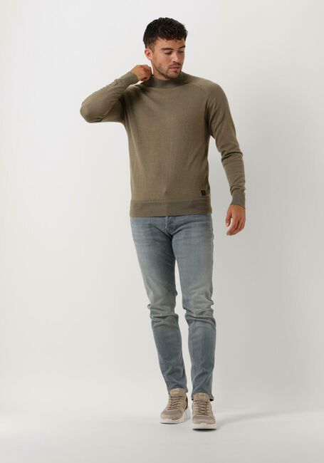 Grüne DSTREZZED Pullover MOCK NECK SOFT COTTON MELANGE - large