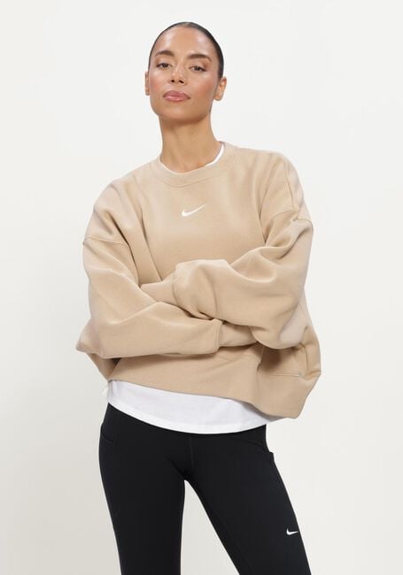 Beige NIKE Sweatshirt NIKE SPORTSWEAR PHOENIX FLEECE - large