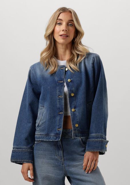 Blaue SOEURS DE PROVENCE Jack FLORINE JACKET - large