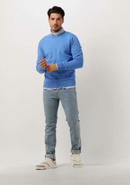 Blaue TOMMY HILFIGER Pullover 1985 CREW NECK SWEATER - large