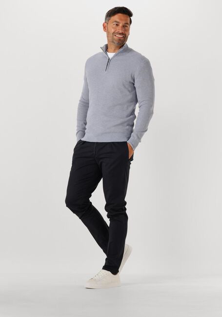Graue PROFUOMO Pullover PULLOVER HALF ZIP TWINKLE SLUB - large