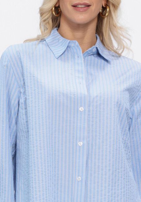 Blaue MODSTR&Ouml;M Blusen VIGGEMD STRIPE SHIRT - large
