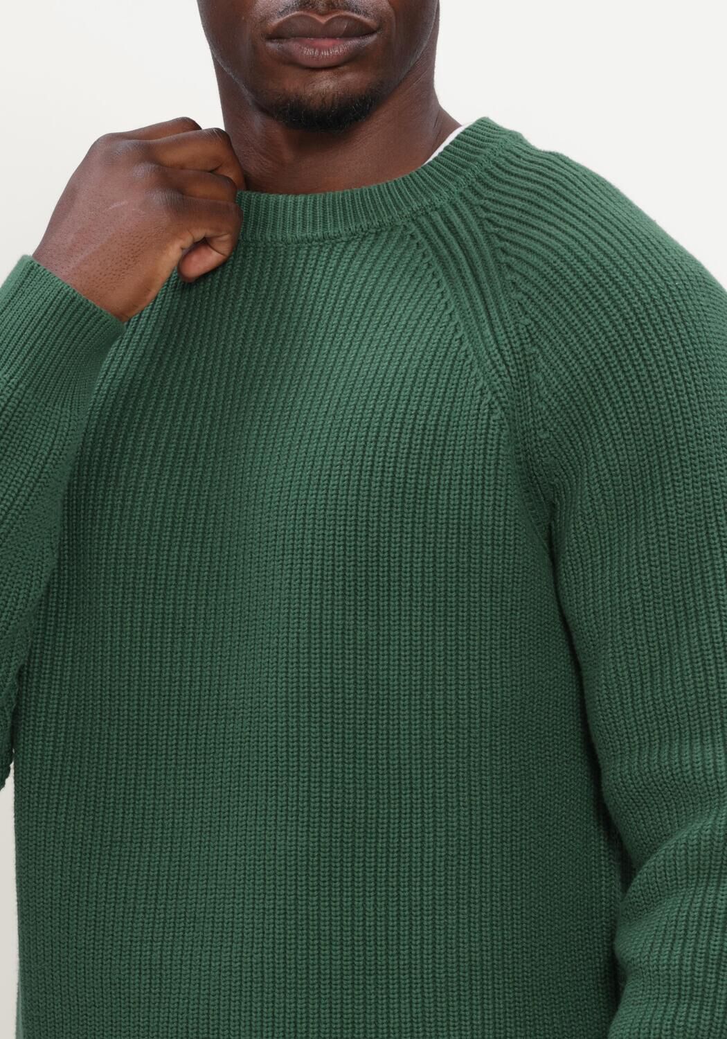 Dunkelgr&uuml;n ANERKJENDT Pullover AKSUNE PATENT KNIT - large