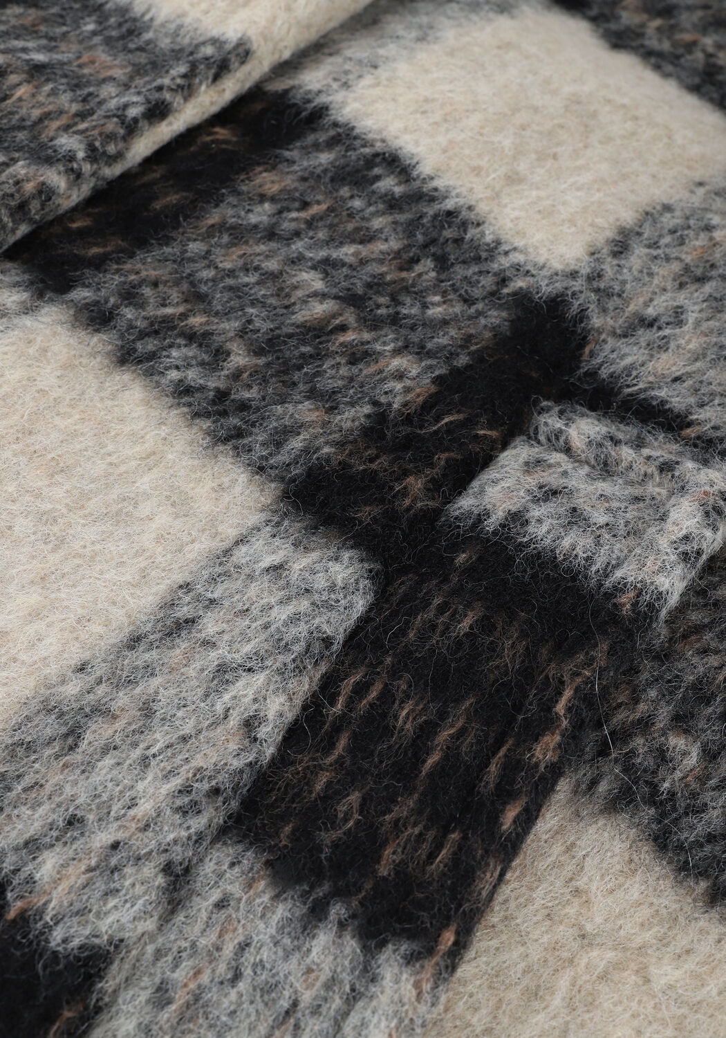 Beige CO'COUTURE M&auml;ntel ESME OVERSIZE CHECK COAT - large