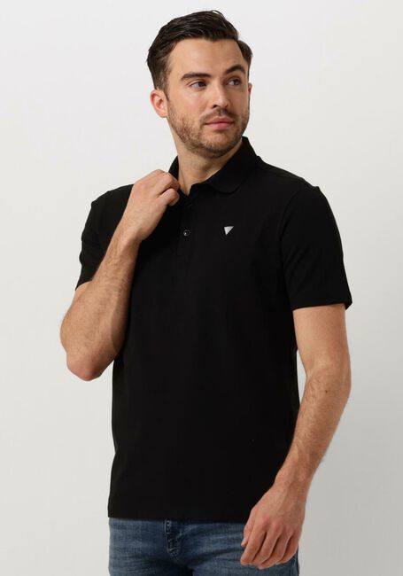 Schwarze PURE PATH Polo-Shirt PURE LOGO POLO WITH CHEST PRINT - large