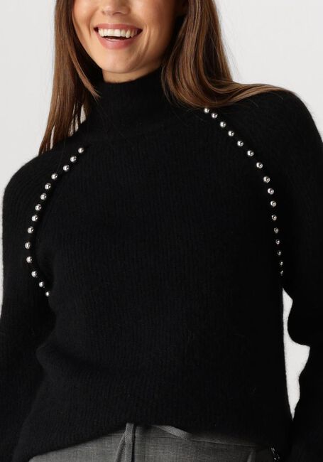 Schwarze MOS MOSH Pullover ZORA BEAD HIGHNECK KNIT - large