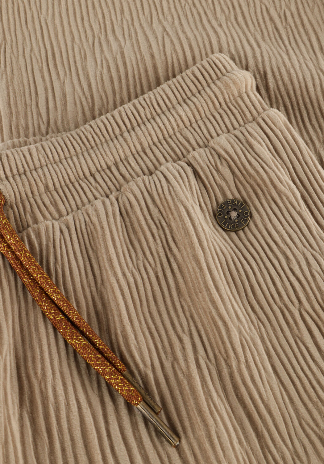 Taupe LIKE FLO Hose FEM VELVET PANTS - large