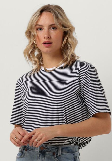Blaue MSCH COPENHAGEN T-shirt MSCHHADREA TEE STP - large