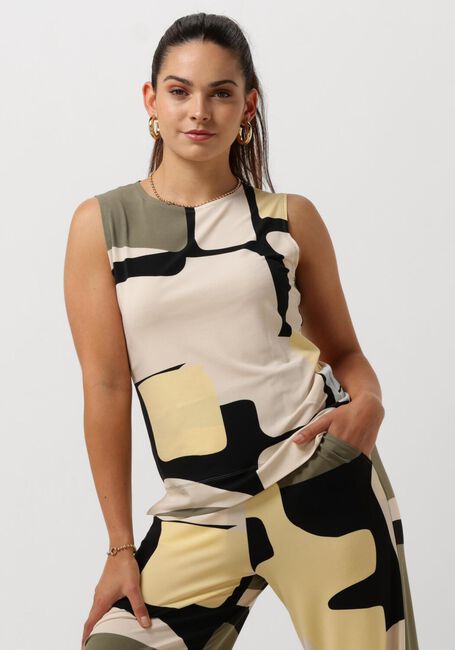 Mehrfarbige/Bunte VANILIA Top PRINTED SLEEVEL - large