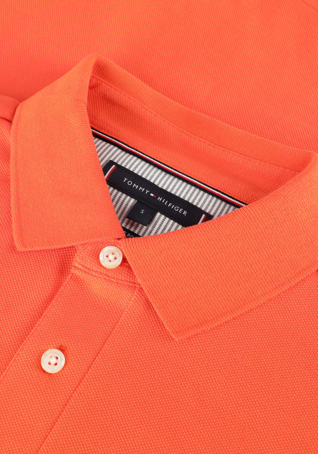 Orangene TOMMY HILFIGER Polo-Shirt 1985 REGULAR POLO - large