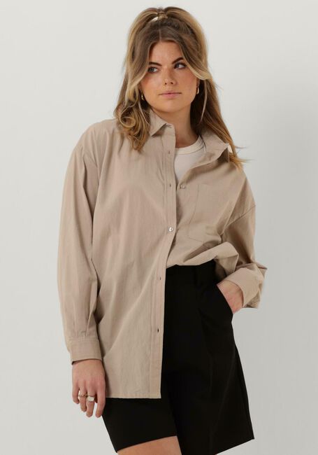 Beige ESMÉ STUDIOS Blusen RUBY LS SHIRT - GOTS - large