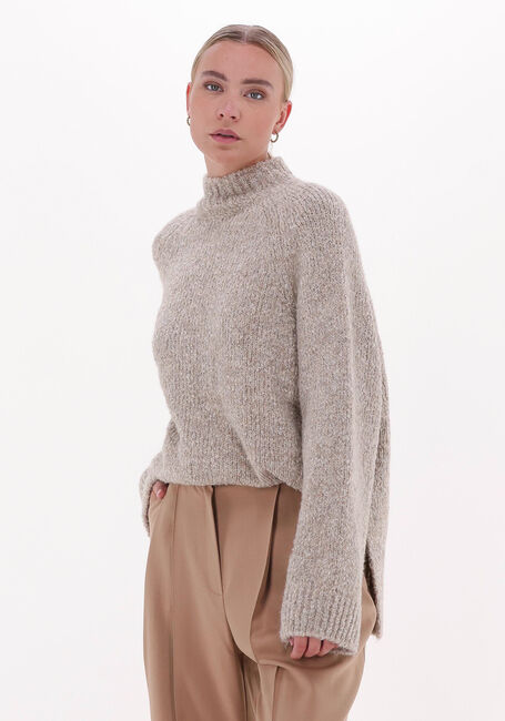 Sand SECOND FEMALE Pullover JANAJA KNIT T-NECK - large