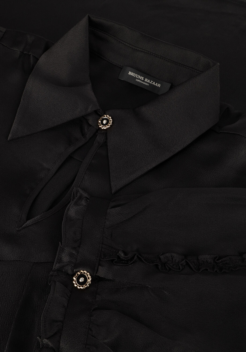 Schwarze BRUUNS BAZAAR Minikleid TAMIA DRESS - large