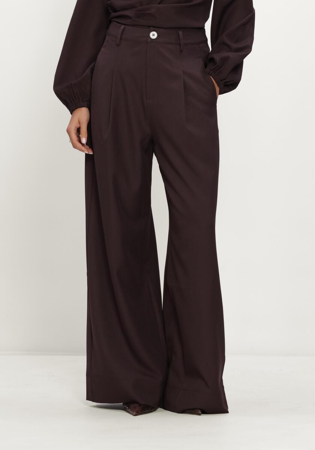 Beige CO'COUTURE Hose LUNACC PLEAT PANT - large