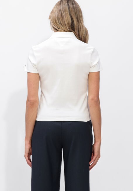 Wei&szlig;e TOMMY HILFIGER Polo-Shirt GOLD BUTTON SLIM - large