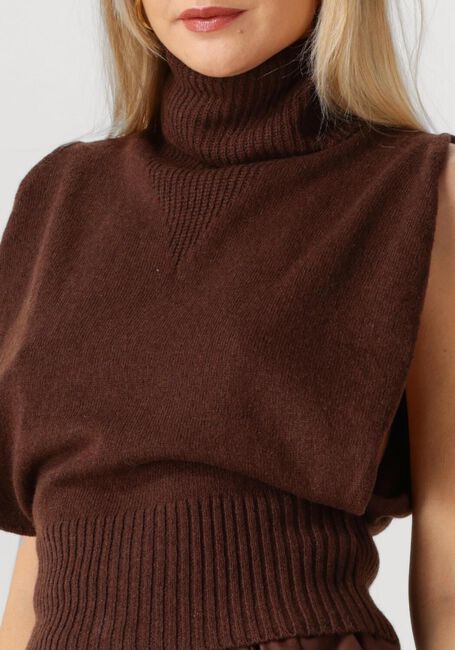 Braune ROUGE EDIT Pullover ROUCLEO ROLL NECK KNIT WEST - large