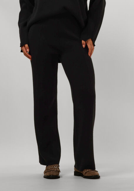 Schwarze RESORT FINEST Hose KNITTED PANTS - large