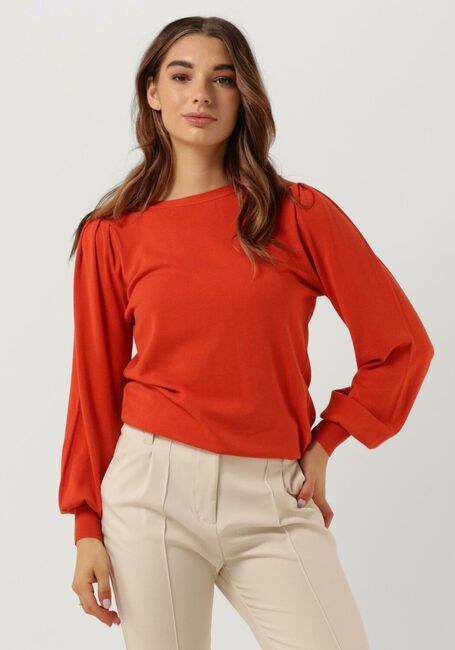 Orangene SUMMUM Sweatshirt PUFFY SLEEVE SWEATER BASIC KNIT - large