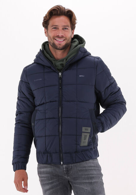 Blaue G-STAR RAW Wattierte Jack MEEFIC SQR QUILTED HDD JKT - large
