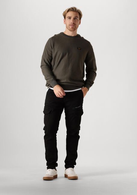 Schwarze PME LEGEND Cargohosen NORDROP CARGO WASHED BLACK DENIM - large