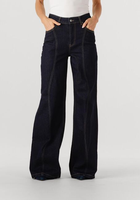 Dunkelblau CO'COUTURE Wide jeans WILSON WAVE LONG JEANS - large