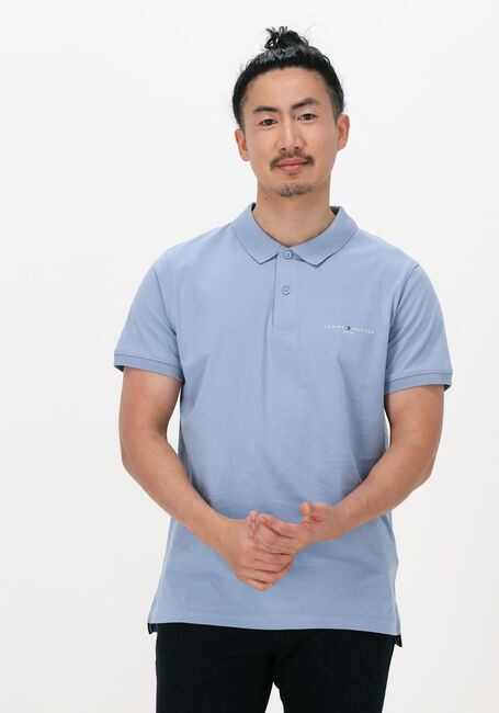 Hellblau TOMMY HILFIGER Polo-Shirt CLEAN JERSEY SLIM POLO - large