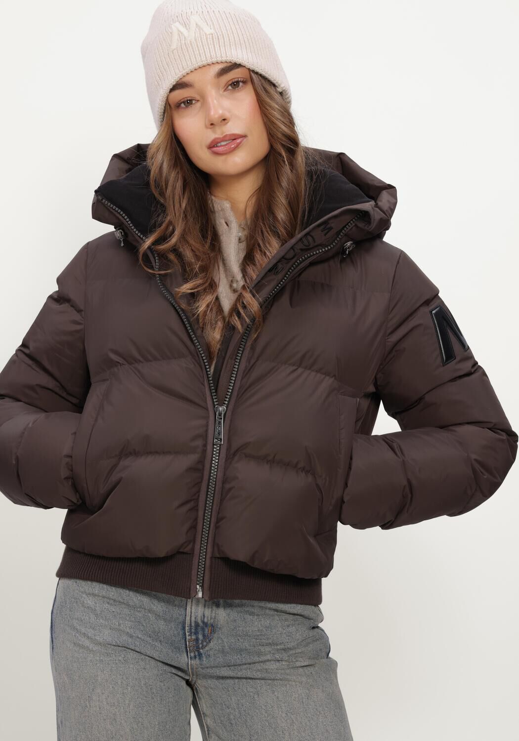 Braune MOSCOW Wattierte Jack 22A-08-FUSSY - large