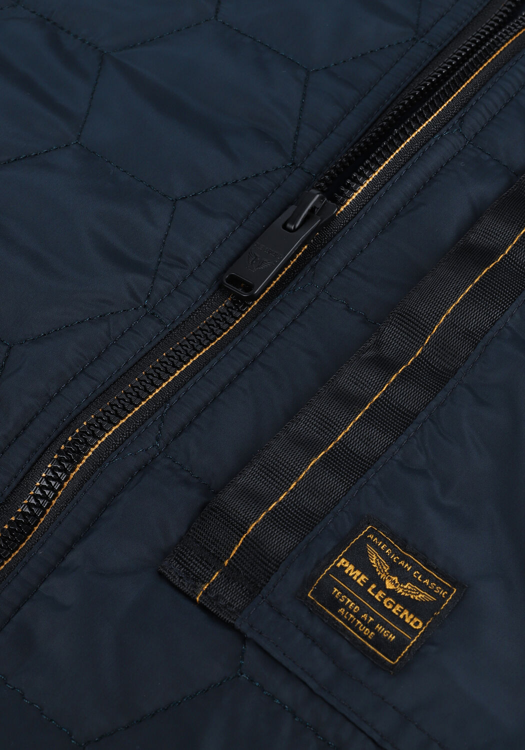 Dunkelblau PME LEGEND Wattierte Jack BOMBER JACKET RAIDER II TAFFETAR - large