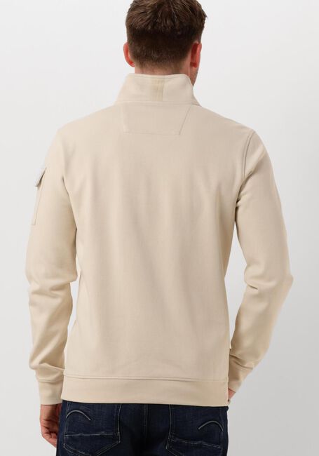 Beige PME LEGEND Pullover HALF ZIP COLLAR INTERLOCK JERSEY - large