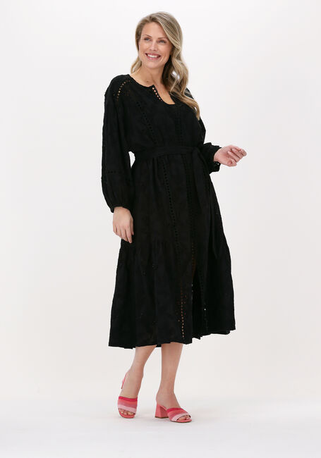 Schwarze DEVOTION Midikleid SAMOTHRAKI - large