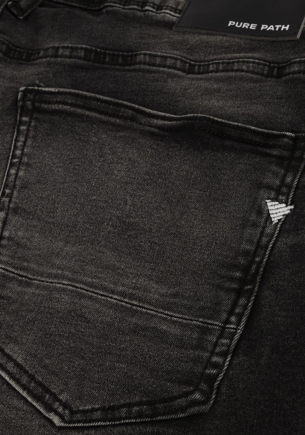 Schwarze PURE PATH Kurze Hosen THE MILES SLIM FIT DENIM SHORTS - large