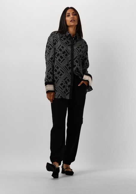Schwarze BRUUNS BAZAAR Blusen FLORET AUDE SHIRT - large