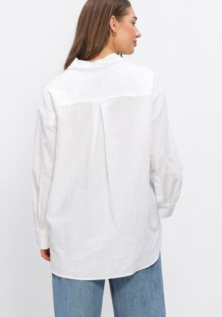 Wei&szlig;e SELECTED WOMEN Blusen SLFCLEO OVERSIZE LINEN BLEND SHIRT - large