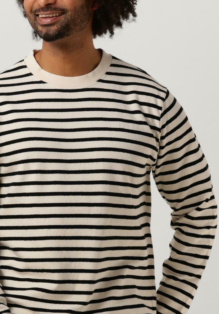 schwarze butcher of blue pullover striped crew IV7837