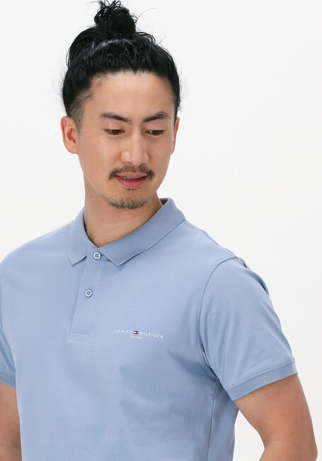 Hellblau TOMMY HILFIGER Polo-Shirt CLEAN JERSEY SLIM POLO - large