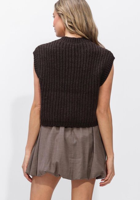 Braune SECOND FEMALE Pullover & Cardigans ULRIKKE KNIT VEST - large