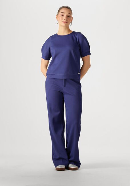 Dunkelblau POM AMSTERDAM Hose WIDE LEG PANTS SAPPHIRE - large