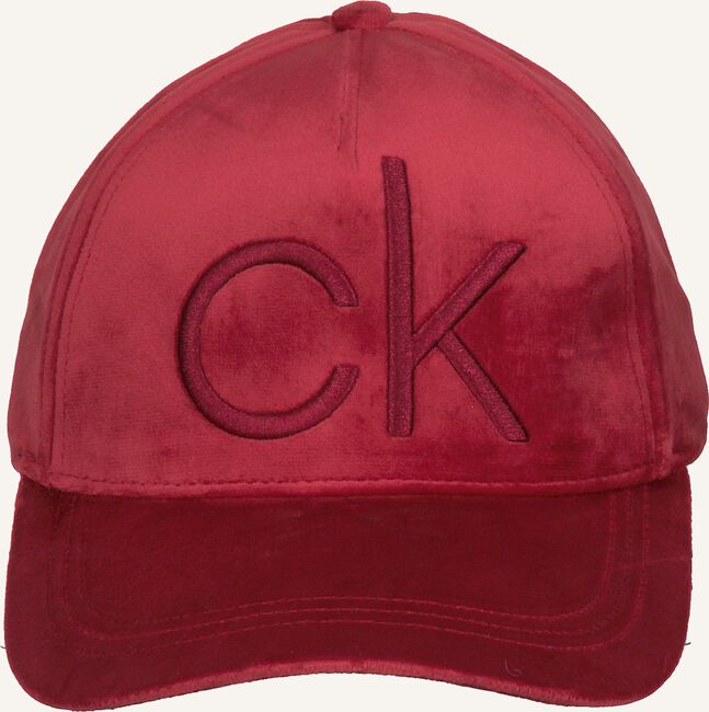 Rote CALVIN KLEIN Kappe BASEBALL CAP VELVET Rote CALVIN KLEIN Kappe BASEBALL CAP VELVET - large