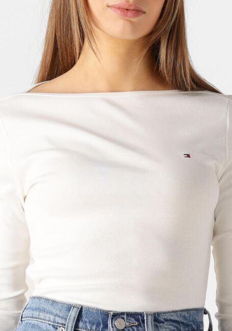 Weiße TOMMY HILFIGER Tops & T-shirts NEW CODY SLIM BOAT-NK 3/4SLV - large