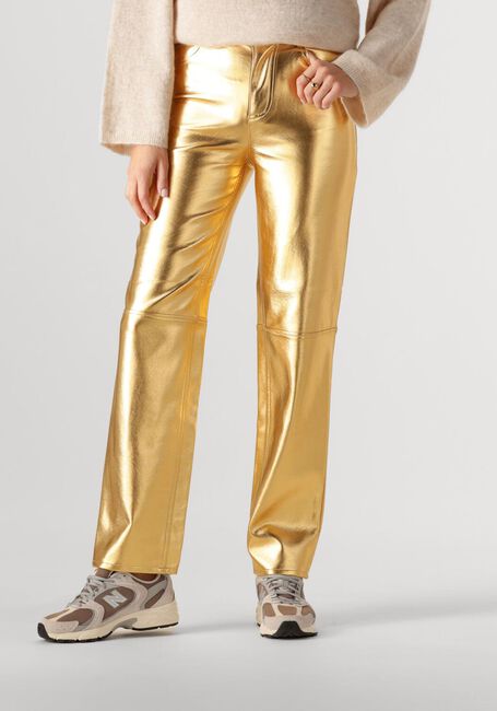 Goldfarbene EDITED Weite Hose OONA TROUSERS - large