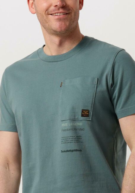 Grüne PME LEGEND T-shirt SHORT SLEEVE R-NECK PLAY SINGLE JERSEY - large