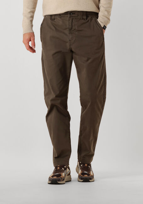 Braune BUTCHER OF BLUE Jogginghose TRISTAN SATEEN CHINO - large
