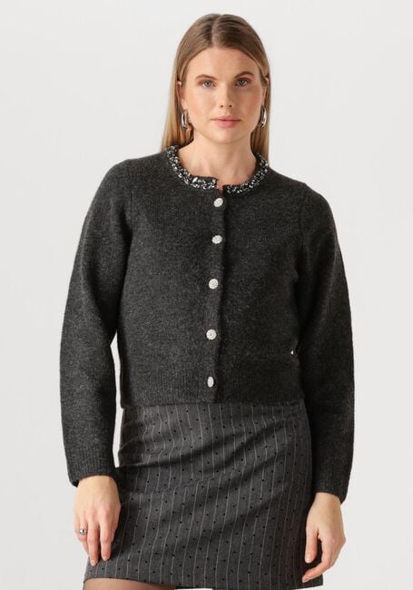 Dunkelgrau NEO NOIR Strickjacke MARIE STONE KNIT CARDIGAN - large