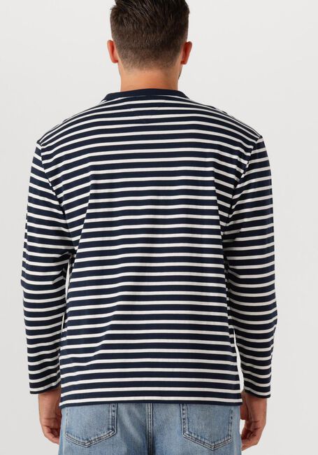 Blaue TOMMY JEANS Polos & T-Shirts TJM REG SFLAG BRETON STRIPE LS - large