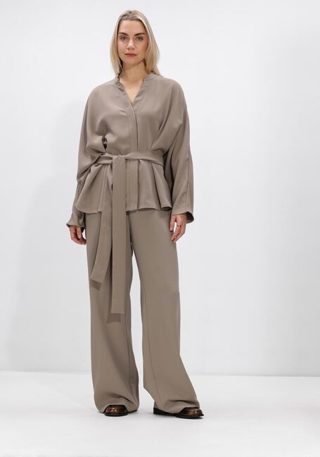 Taupe NEO NOIR Hosen LUNET CREPE PANTS - large