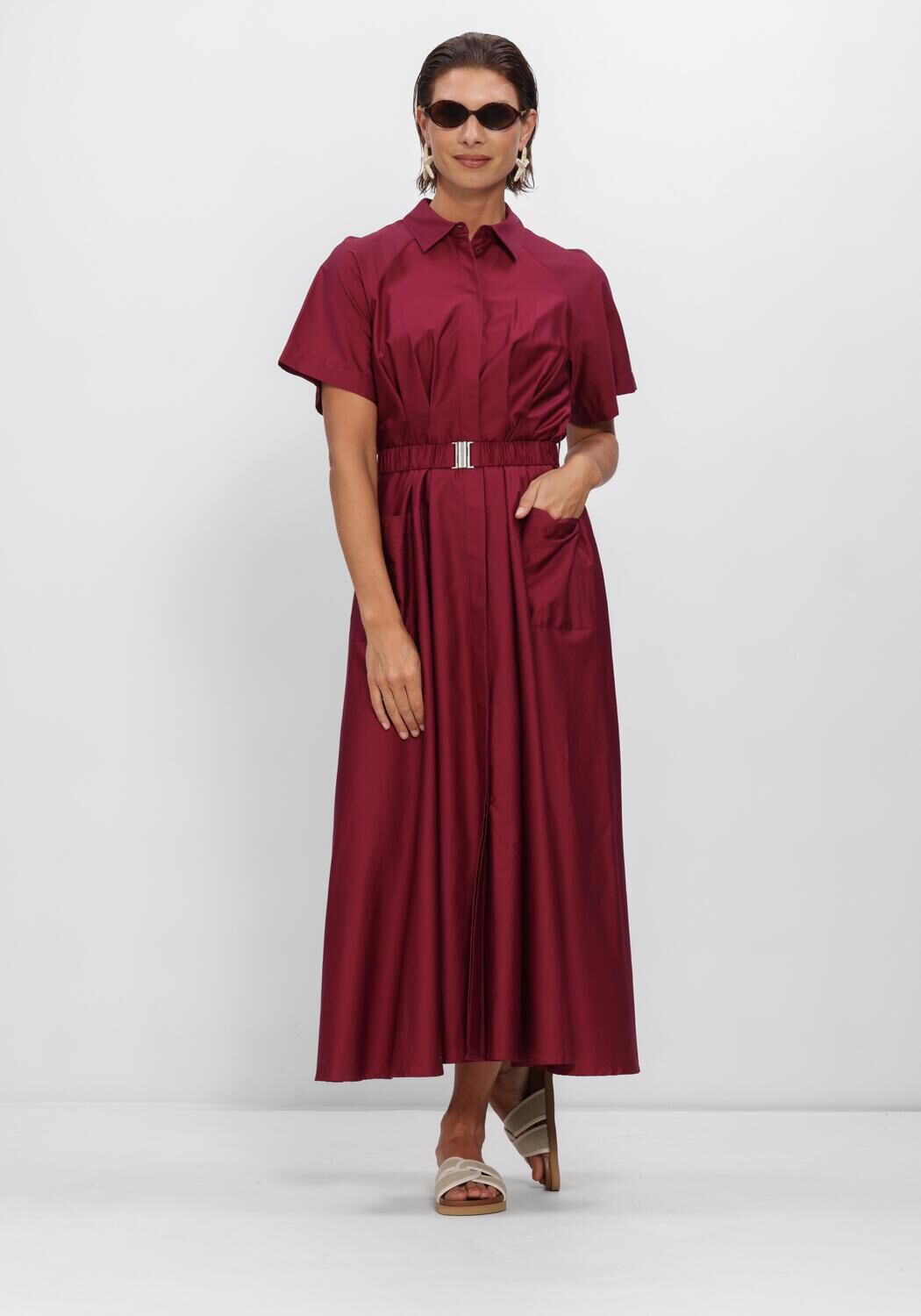 Bordeaux Y.A.S. Kleider YASSIMANA SS LONG DRESS - large