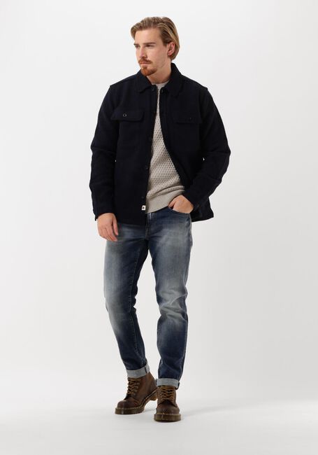 Dunkelblau ANERKJENDT Overshirt AKLION BOILED WOOL OVERSHIRT - large